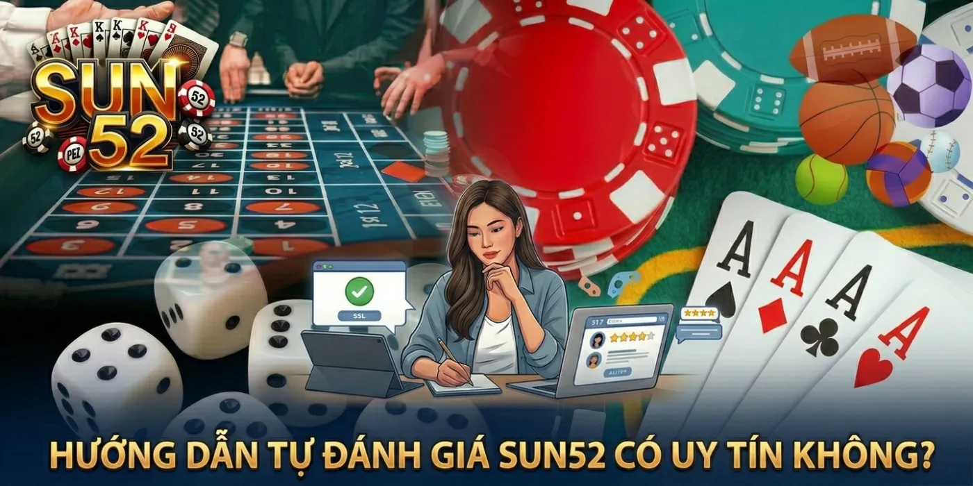 Sun52 – Cổng Game Nổ Hũ, Casino Live, Bắn Cá 2026 40 Bảng tự kiểm tra độ uy tín Sun52 trước khi nạp tiền